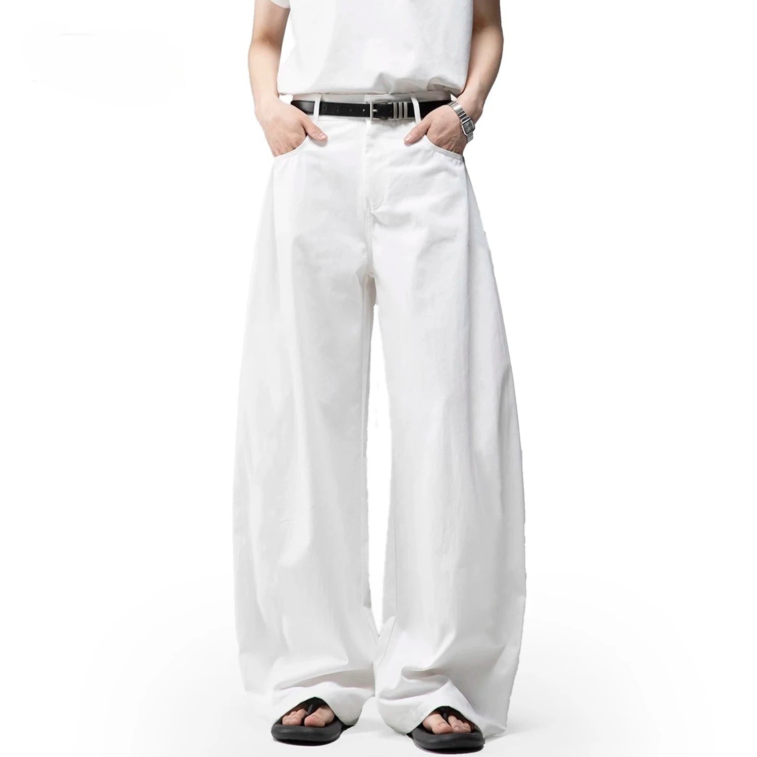 Cotton Wide Jeans