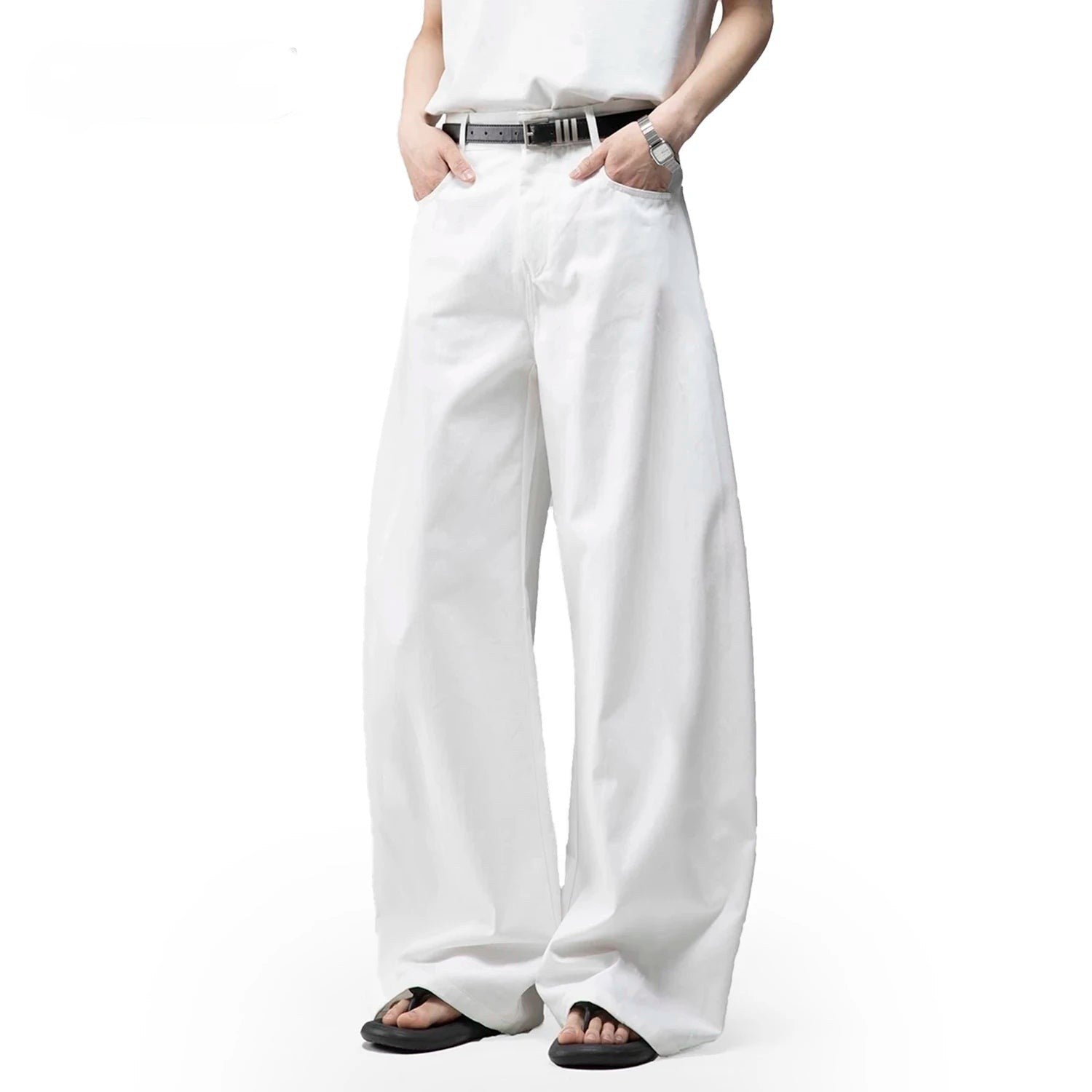 Cotton Wide Jeans