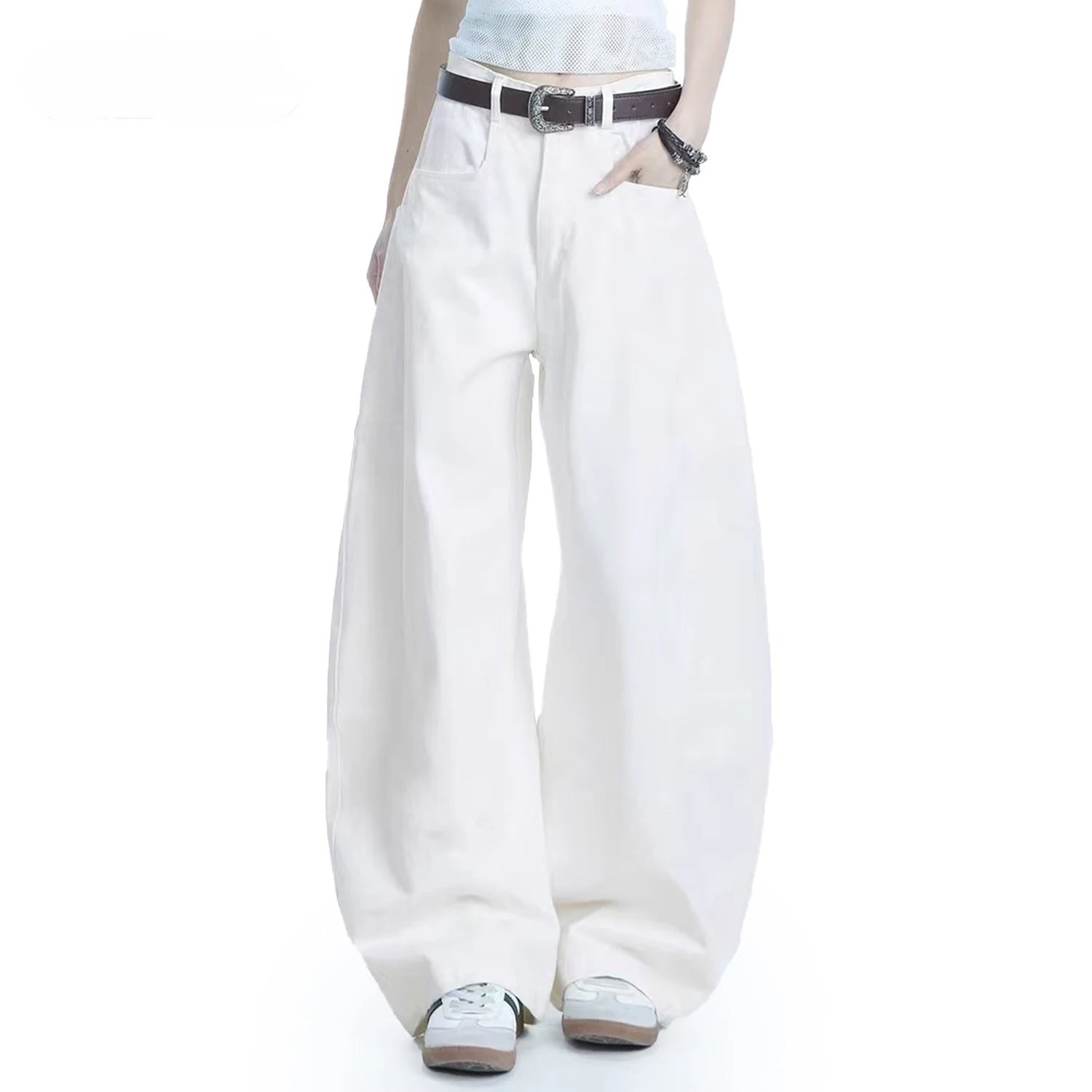 Cotton Wide Jeans