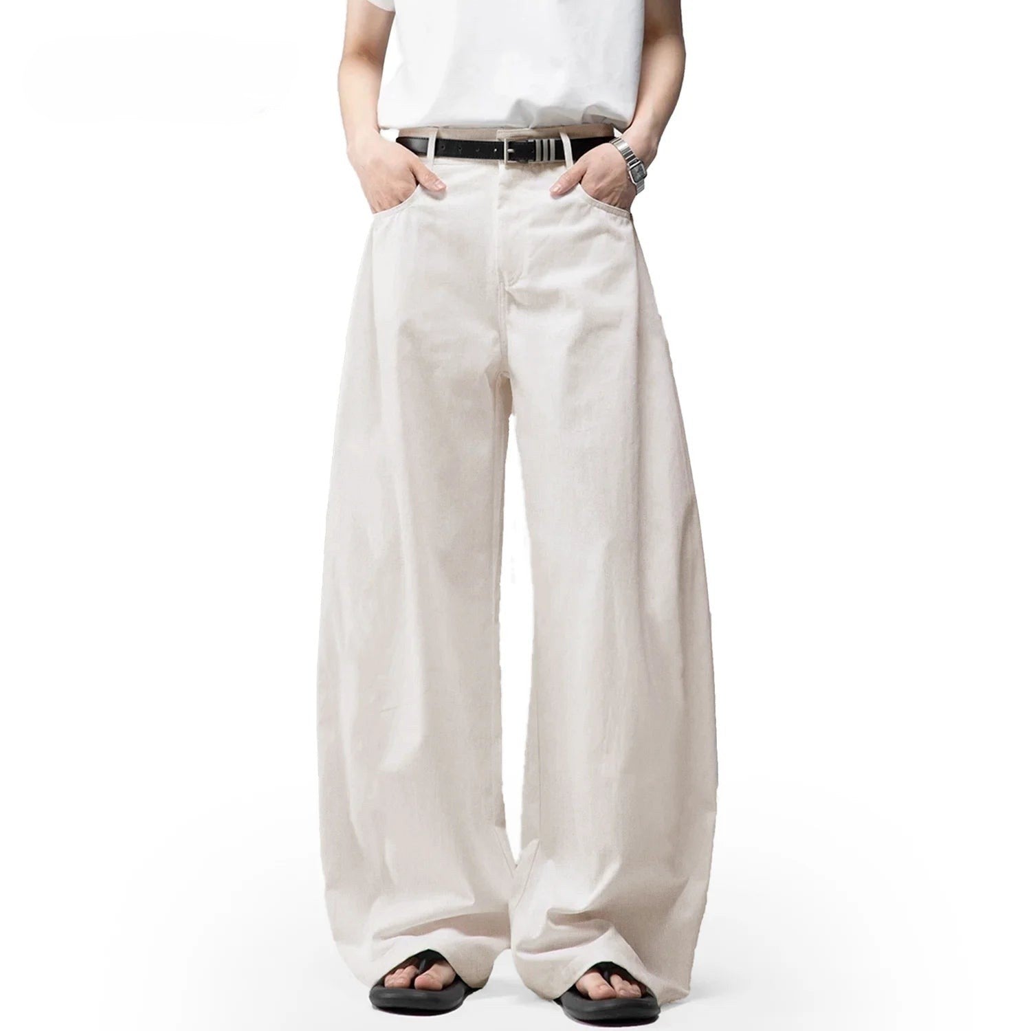 Cotton Wide Jeans