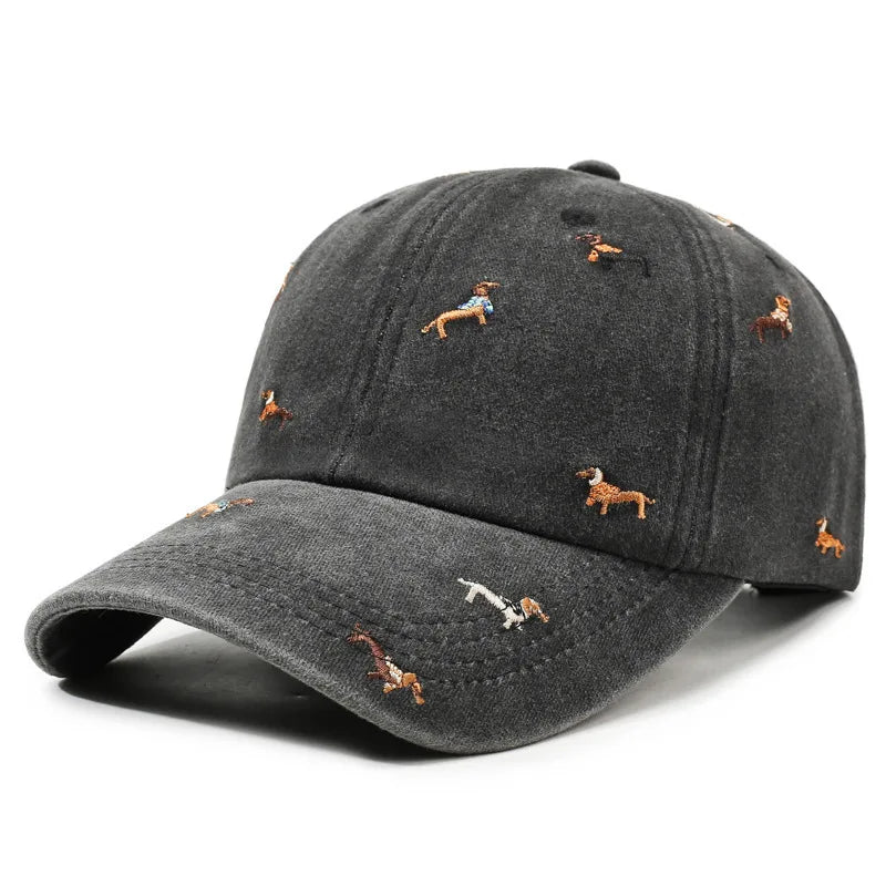 Dog Embroidered Cap