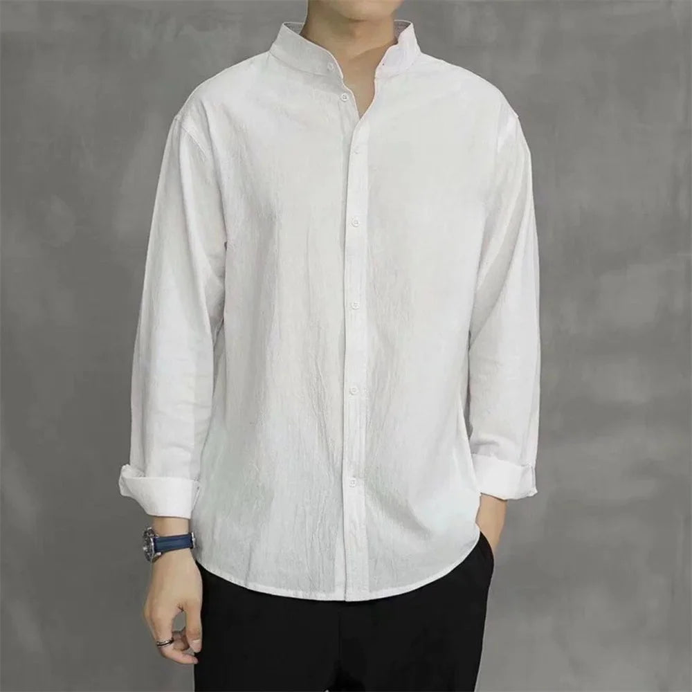 Cotton Henley Shirt