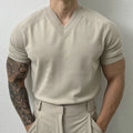 V-Neck Knit Tee