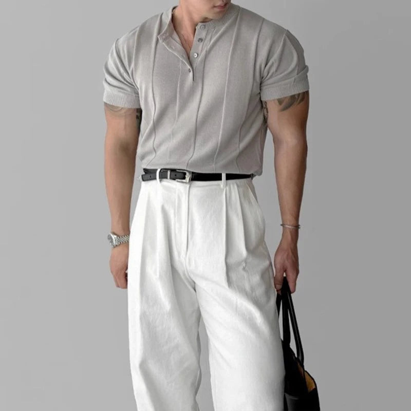 Knit Henley Tee