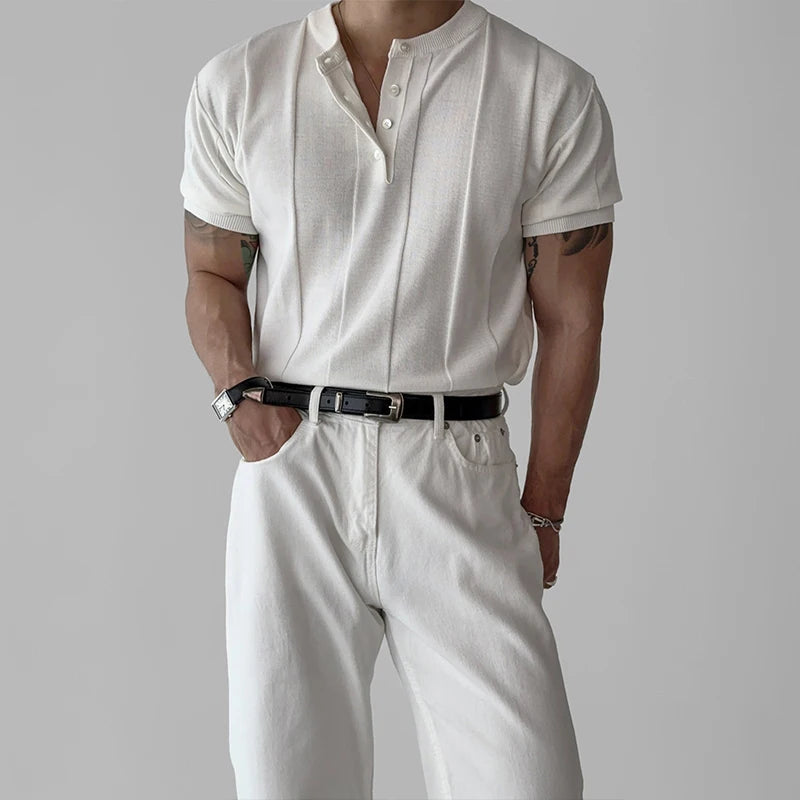 Knit Henley Tee