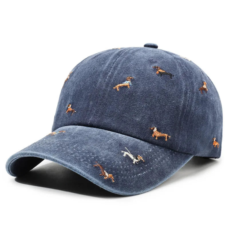 Dog Embroidered Cap