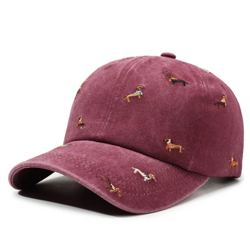 Dog Embroidered Cap
