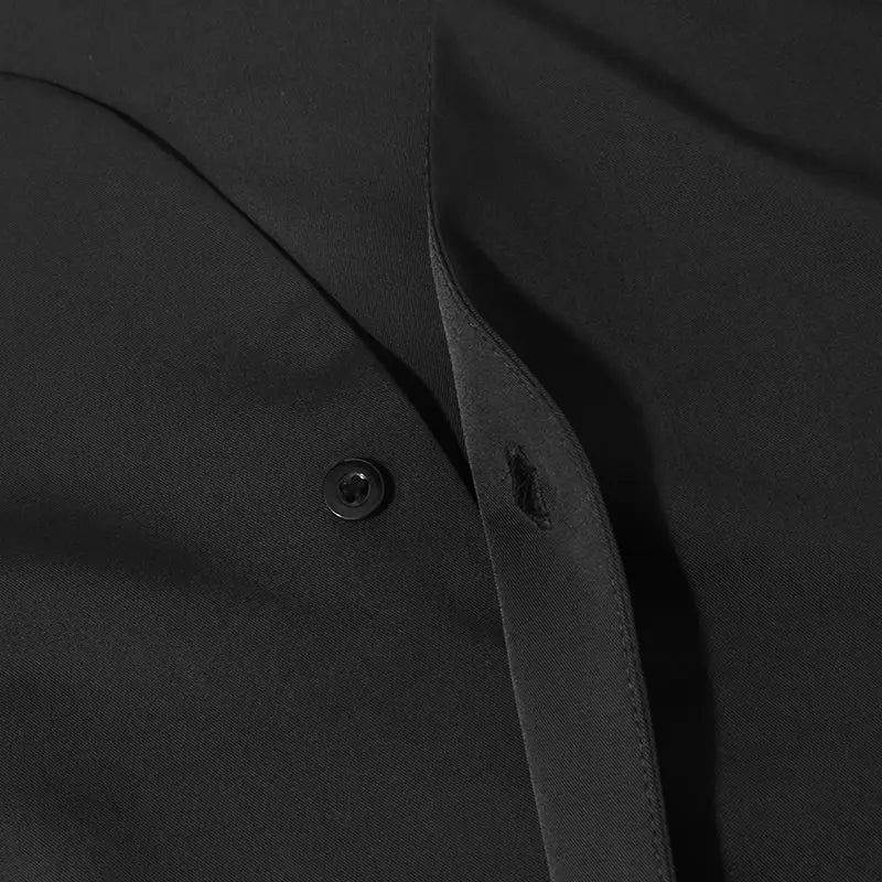 Collarless Mesh Shirt