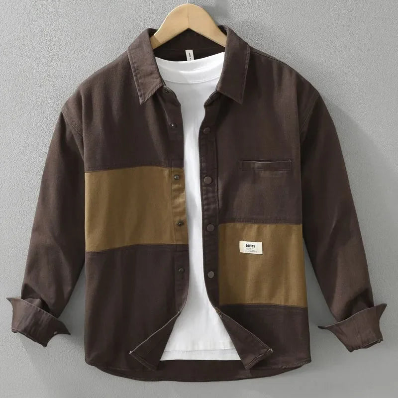 Colorblock Workwear Shirt