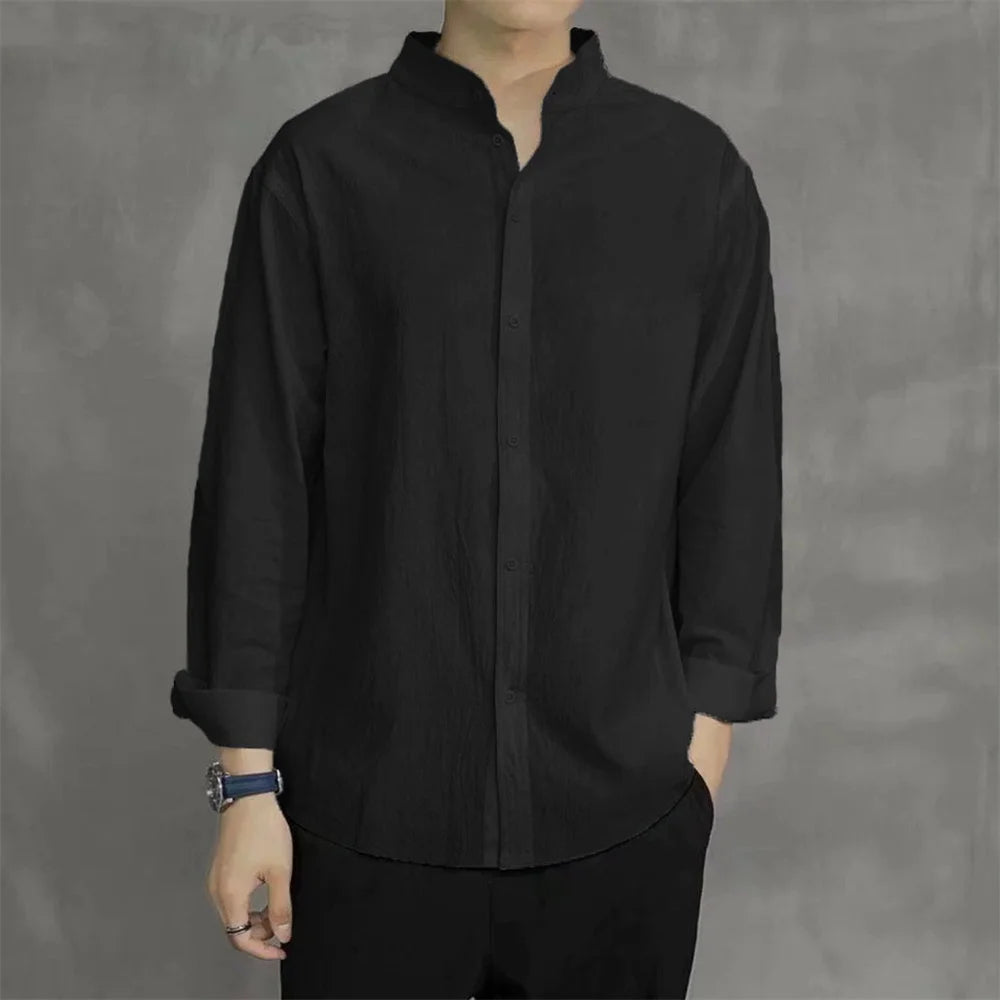 Cotton Henley Shirt