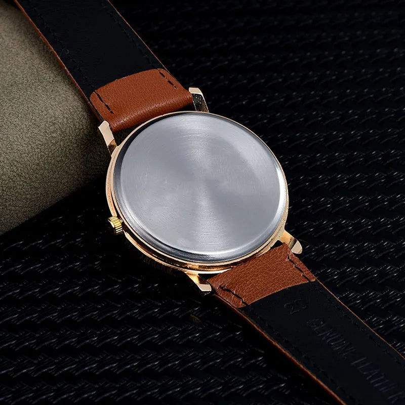 Leather Strap Watch