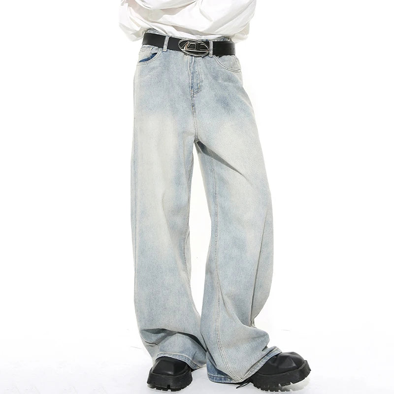 Washed Wide Jeans