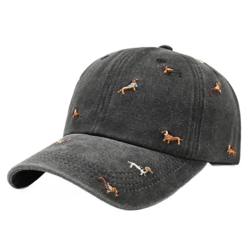 Dog Embroidered Cap