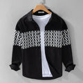 Spliced Print Shirt
