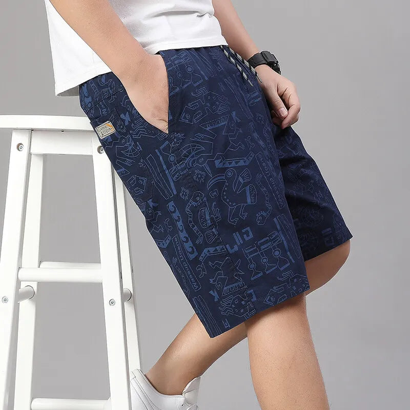 Cotton Print Shorts