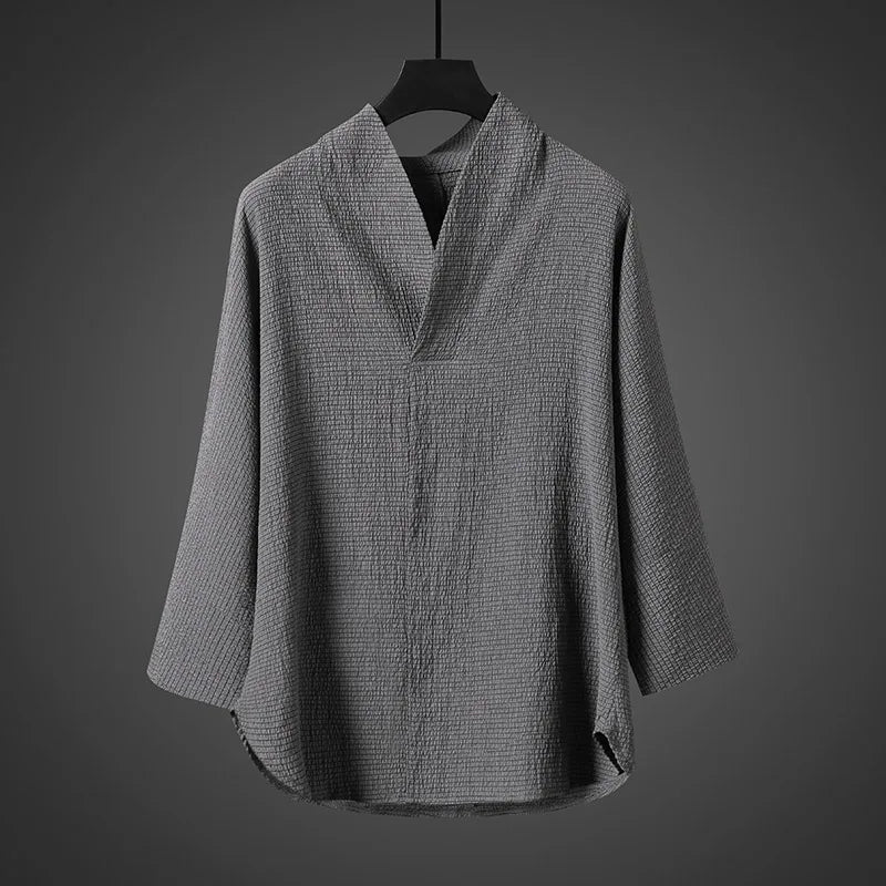 V-Neck Hanfu Shirt