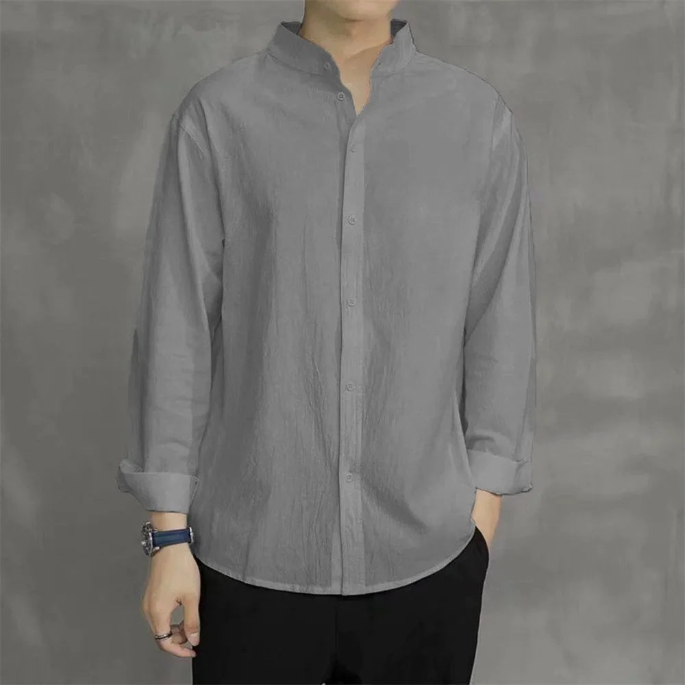 Cotton Henley Shirt