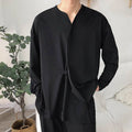 Collarless Mesh Shirt