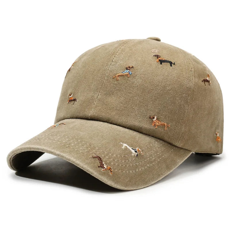 Dog Embroidered Cap