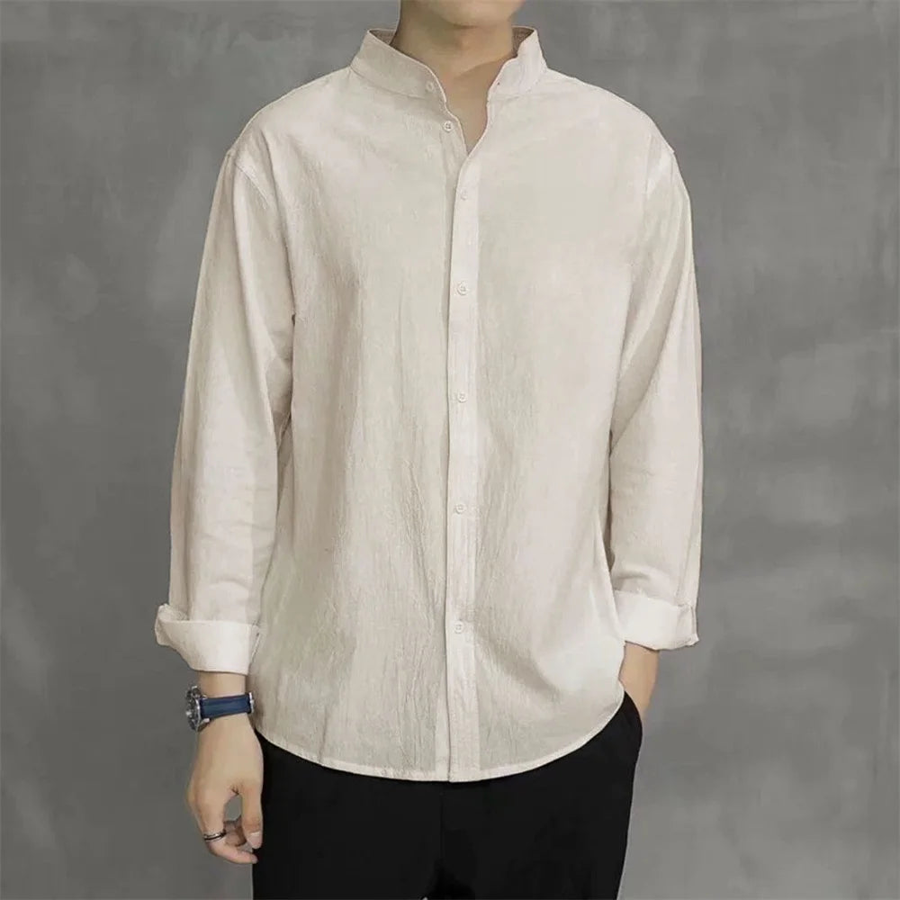 Cotton Henley Shirt