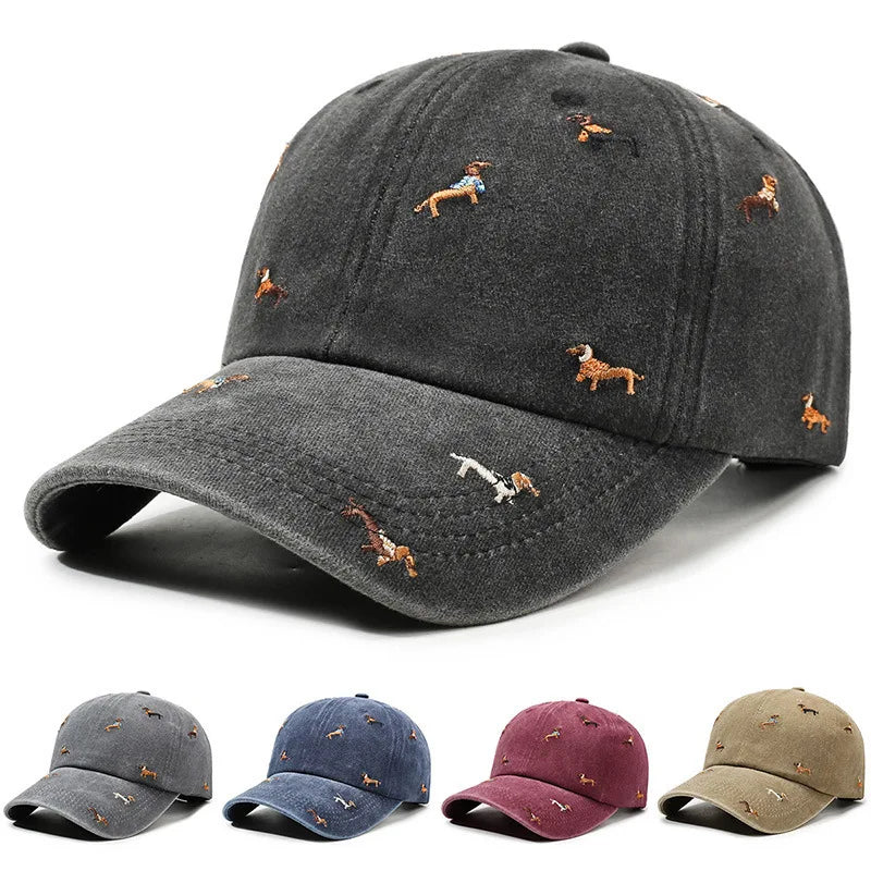 Dog Embroidered Cap