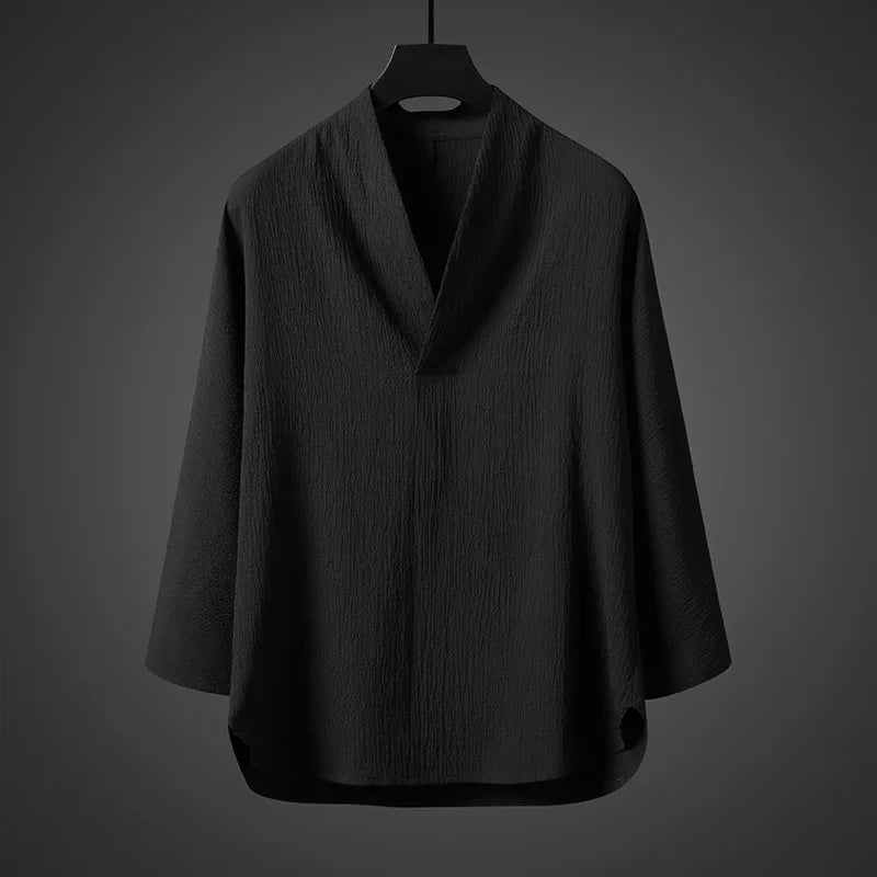 V-Neck Hanfu Shirt