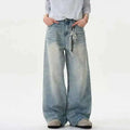 Distressed Wide Jeans