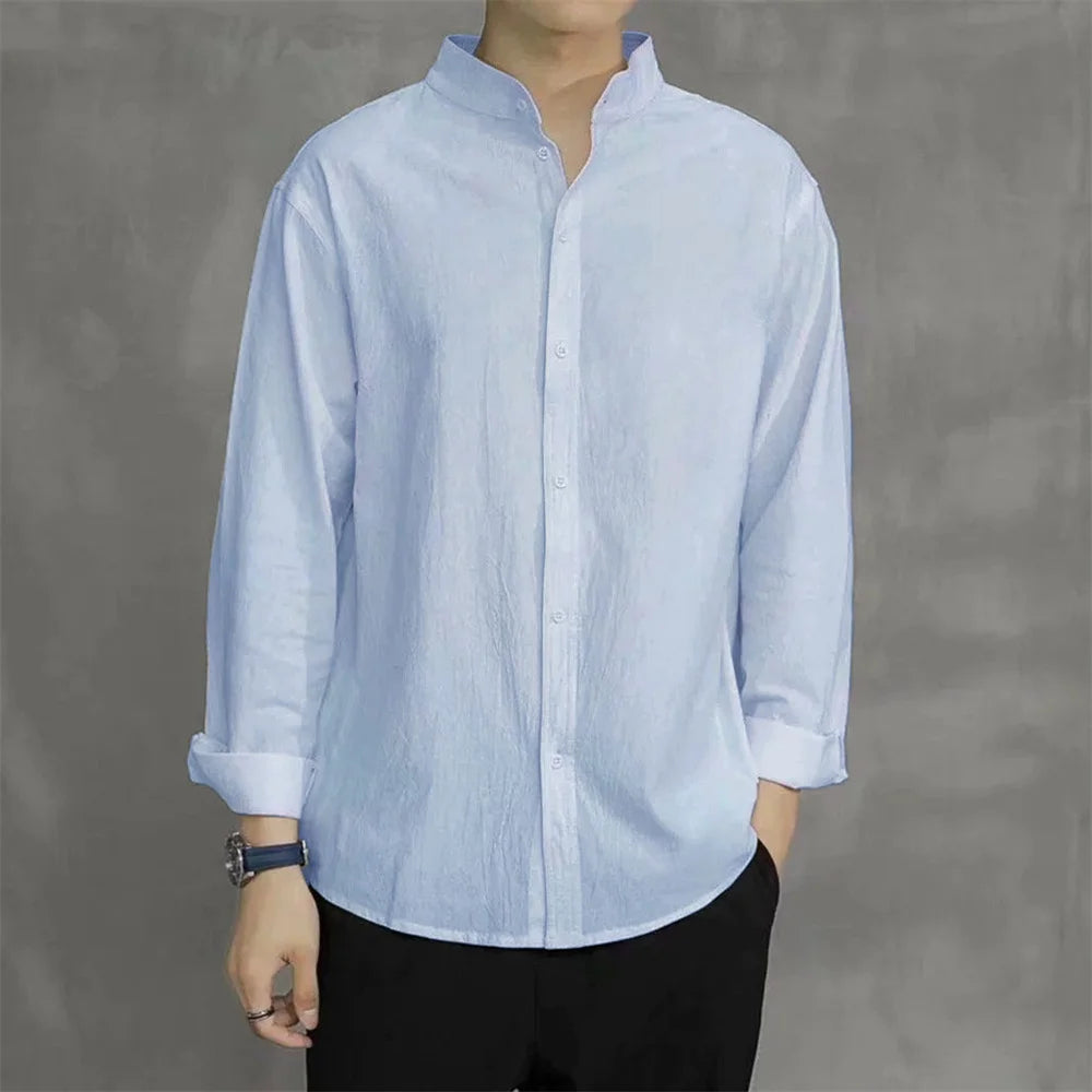Cotton Henley Shirt