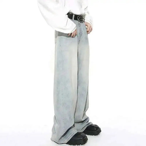 Washed Wide Jeans
