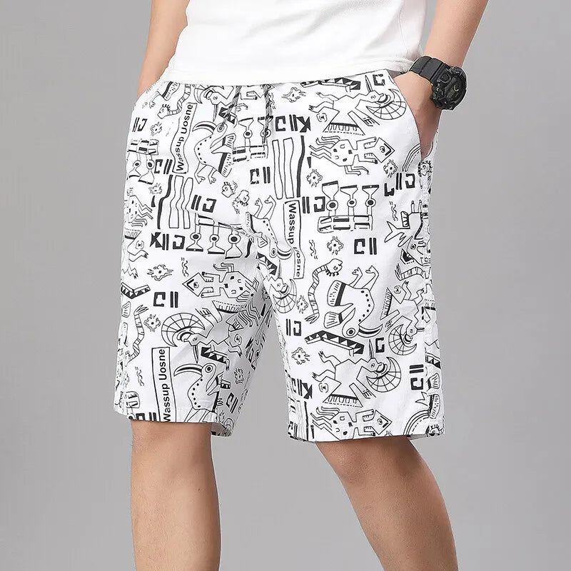 Cotton Print Shorts