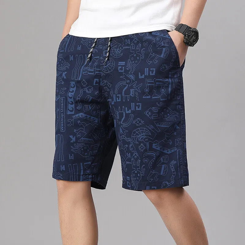 Cotton Print Shorts